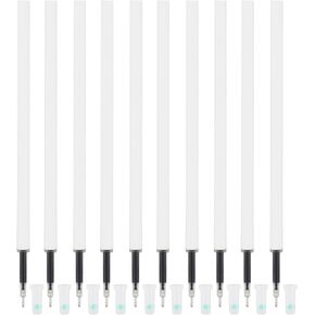 Dunbong Black Point Pens Pen Gel Ink Relgls ، عبوات هلام سائلة - خط رفيع 0.5 مم ، مجموعة من 10 (أسود)
