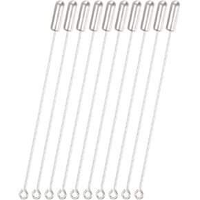 30-Pack Brooch Stick Pins, 2.8 Inch Copper Long Needle Eye Pin with Stopper Ends for DIY Clothing/Accessories/Suit Tie/Jewelry, Straight Flat Head Pins [Silver/Gold/Bronze] in Saudi Arabia