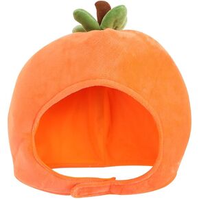 NOLITOY Funny Persimmon Hat, Plush Party Headgear Costume Accessory for Photo Video Props Carnival Dress Up Decor