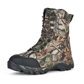 R RUNFUN Men's Hunting Boots, Camouflage Waterproof Insulated Winter Boots, Lightweigh, Durable and Anti-slip Outdoor Hunting Shoes for Trekking Climbing Working