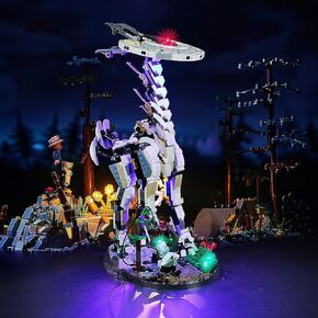 إضاءة LED متوافقة مع Lego Horizon Forbidden West: Tallneck 76989 ، مجموعة الضوء المتوافقة مع LEGO 76989 ، مع إعطاء الضوء إلى النموذج ، لم يتم تضمين مجموعة النموذج (الطبعة الكلاسيكية)
