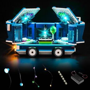 طقم مصباح LED متوافق مع LEGO Minions 'Music Party Bus 75581 (بدون طراز ، فقط طقم إضاءة) ، يتوافق مع LEGO 75581 Minions Music Party Bus - لا LEGO مع مجموعة الضوء