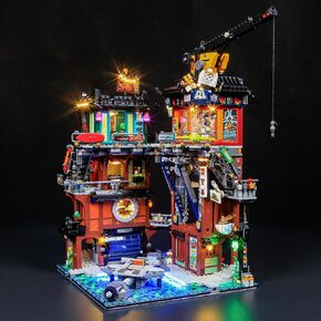 Briksmax 2.0 Light Kit لورش عمل Lego Ninjago City -إضاءة LED غير متكاملة متوافقة مع LEGO -71837 -غير مدرجة في مجموعة LEGO