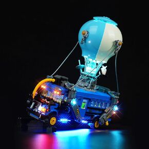مجموعة إضاءة LED لـ Lego Fortnite Battle Bus 77073 ، مجموعة الإضاءة الإبداعية متوافقة مع LEGO -77073 ، الإصدار الكلاسيكي - الأضواء فقط ، لا توجد مجموعة نموذجية