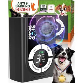 9 Modes Anti Barking Device for Dogs – Up to 50 Ft Range, Ultrasonic Dog Bark Deterrent, Safe & Effective Dog Training Aid, Stops Unwanted Barking, Dog Bark Deterrent Devices for Indoor & Outdoor Use
