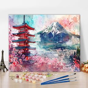 طلاء Tumovo Hummingbirds DIY Acrylic Paint بأرقام أرقام على طلاء الزهور الملونة من القماش بواسطة أرقام أرقام للبالغين المبتدئين الطنان الذي يحتسي الرحيق الهدية الفنية لديكور الجدار (16x20in)