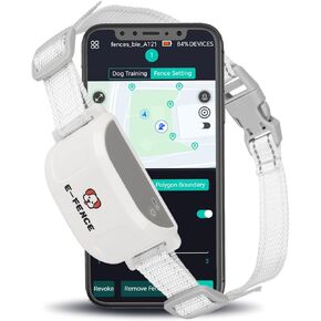 E-fence 2 Pack GPS Wireless Dog Collar System ، سياج طوق صدمة الكلاب الكهربائية ، نظام احتواء الحيوانات الأليفة قابلة لإعادة الشحن ، الاستخدام الخارجي فقط