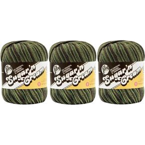 BULK BUY: Lily Sugar 'n Cream Super Super 100 ٪ yarn (3 packs) ~ Ombres ، Scents ، Stripes ، Twists (Renegade SS #19983) 3