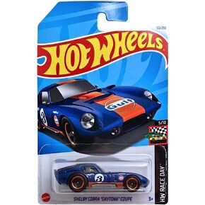 Hot Wheels - Shelby Cobra Daytona Coupe - HW Race Day 5/10 - HTF10 - Short Card - Gulf Design - Good Year - Mattel 2024-1:64