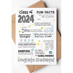 Katie Doodle - Funny ، 2025 بطاقة التخرج ، فئة من 2025 هدايا (مصنوعة يدويًا في الولايات المتحدة الأمريكية) ، وهدايا التخرج من المدارس الثانوية لها ، وهي هي ، فتيات ، بويز - يتضمن بطاقة خريجية واحدة (5x7 ، فارغة في الداخل) و 1 مغلف
