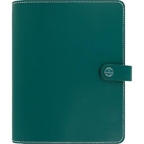 Filofax The Original Organizer ، A5 Size ، Dark Aqua-Leather ، ست حلقات ، مذكرات تقويم لمدة أسبوع إلى آخر ، متعدد اللغات ، 2025 (C022383-25)