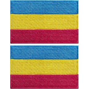 Stidsds 2 Pack Afro American Flag Patch Pan African Flags Patches Sumproed Patches Black Liberation Flags Militar