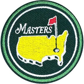 Masters Patch Golf Iron on Patches Golf Patches Iron على Pchses de Golf Masters Caddy Cashume Assumered Patch Patching for Hats Hats Backs Bags