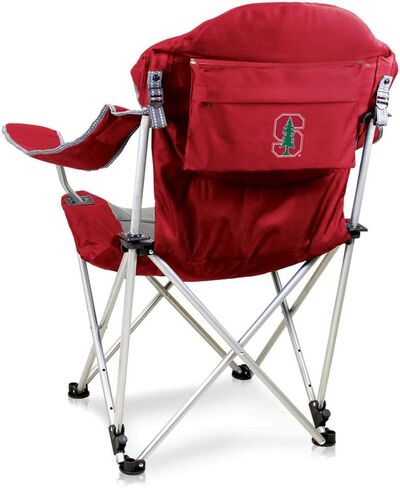 PICNIC TIME NCAA Reclining Camp Chair, One Size, Dark Red in Kuwait
