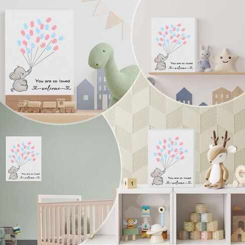 Azbuk Gender Reveal Fingerprint Tree, Winnie Baby Shower Gender Reveal Game, Winnie Baby Shower Guest Book, Baby Shower Keepsake, Gender Reveal Party Decorations in Kuwait
