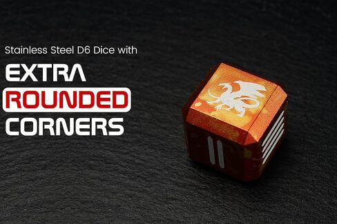 IV - Unique Metal D6 Dice - 6 Sided Dice, Large Heavy Metal D6 Dice Set, Solid16mm Dice with Dragon Inspired Artwork (Sandstorm) in Saudi Arabia