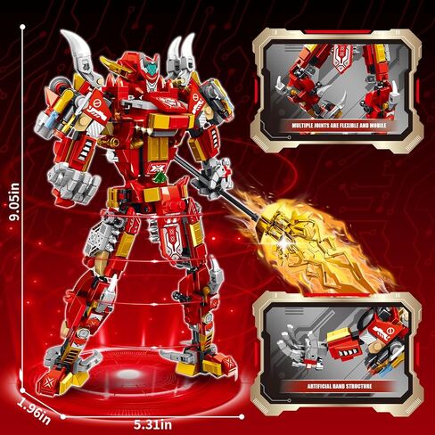 STEM 2 In1 Tyrannosaurus Dinosaur Kits ، متوافقة مع مجموعة Dinosaur Lego ، وتحويل مجموعات بناء روبوت الميكانيكية للبالغين ، لعبة التعليمية للهدية للأطفال الأولاد 6-10 (504 PCS) in Kuwait