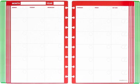 Modubooq - 16 magenta to-do list reusable discbound duratech3 pages - inserts with to do lists for smart notebook - A5 in Kuwait
