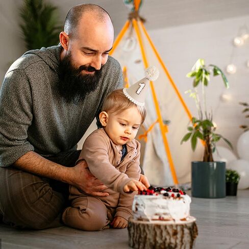 1st Birthday Hat for Girls Boys, Natural Boho First Birthday Crown, Adorable Birthday Party Decorations in Saudi Arabia
