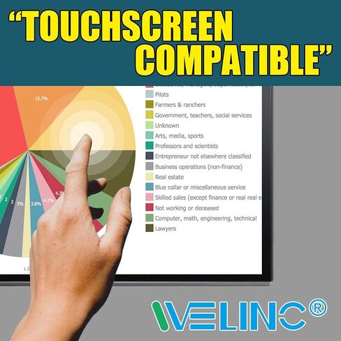 [2 Pack] 24 Inch 16:9 Computer Privacy Screen Filter for Widescreen Monitor and Laptop - Anti-Glare - Anti-Scratch Protector Film - Data Confidentiality Shield [2 Pack] in Kuwait