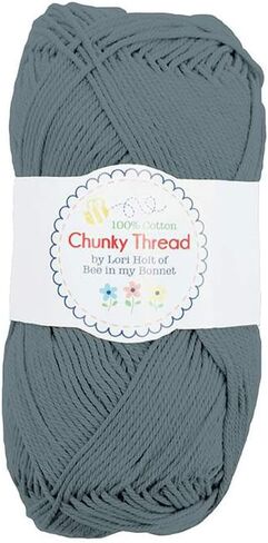 Riley Blake Assortment of New Premium Chunky Thread by Lori Holt of Bee in My Bonnet, Vibrant Colors for Knitting, Crochet and Crafts. (Stonewash) in Saudi Arabia