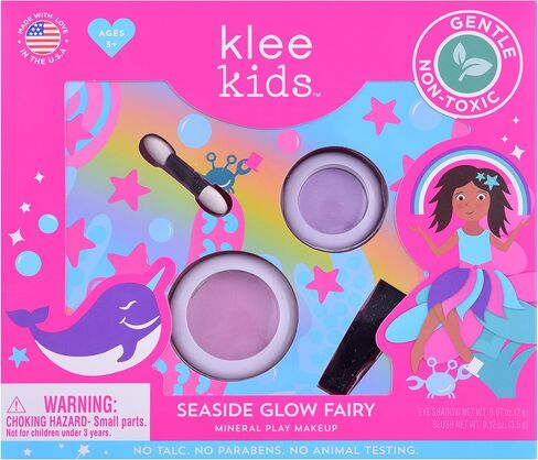Luna Star Klee Kids Mini Play Makeup Kit. لطيف وغير سامة. صديق للطفل. صنع في الولايات المتحدة. (Twinkle Magic Fairy) in Kuwait