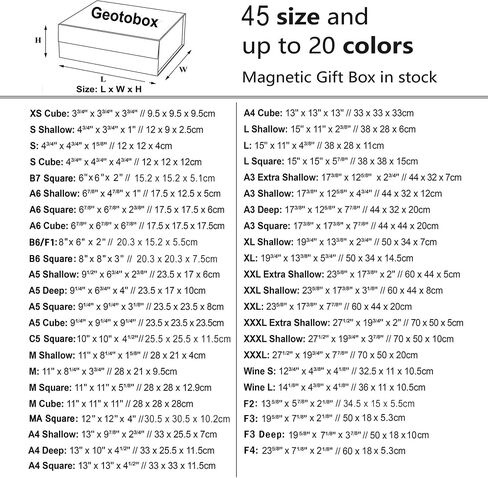 Geoto 23.6x17.3x7.87in xxl صناديق هدايا مغناطيسية كبيرة ، مربع فاخر كبير قابلة للطي للتغليف الحالي بالجملة (أسود) in Kuwait