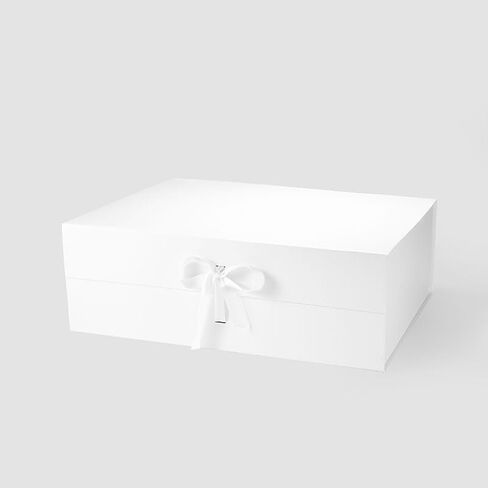 Geoto 23.6x17.3x7.87in xxl صناديق هدايا مغناطيسية كبيرة ، مربع فاخر كبير قابلة للطي للتغليف الحالي بالجملة (أسود) in Kuwait