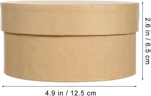 1 Pack Present Box 4.92x2.3 inch Mini Round Present Box Boxes with Lids, Bridesmaid Wedding Proposal for Graduation Birthday Wedding Storage in Kuwait