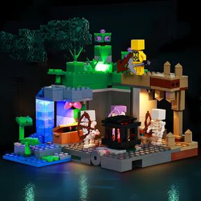 إضاءة LED متوافقة مع LEGO The Skeleton Dungeon 21189 ، مجموعة الضوء المتوافقة مع LEGO 21189 ، مع إعطاء الضوء للنموذج ، لم يتضمن مجموعة النماذج （version）