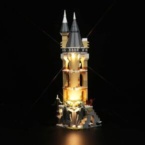 طقم إضاءة لـ Lego Hogwarts Castle Owlery 76430 ، تصميم إضاءة LED المبتكرة وتكوينه متوافق مع طراز LEGO 76430 لبنات البناء - غير متضمن مجموعة النموذج