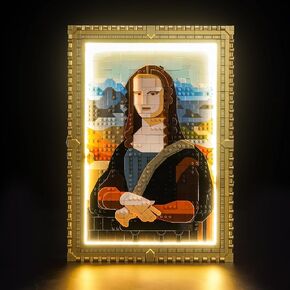 إضاءة LED متوافقة مع Lego Mona Lisa ، مجموعة الضوء المتوافقة مع LEGO 31213 Art Mona Lisa Paint