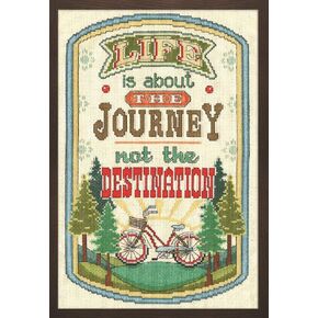 Design Works Crafts Inc. 2901 The Journey ، 8 '× 12' Cross Cross Stitch Kit ، 8 "by 12" ، متعدد الألوان