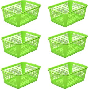 ybm home plastic storage Storage Storage Bate Bin Drigher ، Swisf Desktop Respontop Tray Organizer 32-1184 (6 ، Blue)