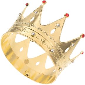 Toyandona Birthday Crown Vinage Crowns Hair Associory Toy King Crown for Boys Gold Rhinestones Aldult Cosplay Girl Little Crown Cake Cakegear Royal King Hat