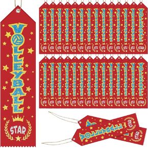100pcs Award Award Ribbon Bulk 8 "× 2" جوائز شرائط المشاركة مع بطاقة الحدث وشرائط ميدالية الهتاف للأطفال مسابقة الأحداث الرياضية المدرسية للطلاب