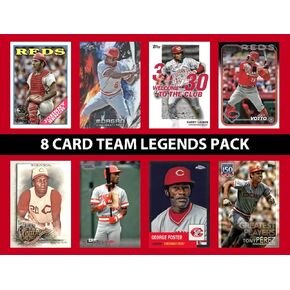 8 Card Cincinnati Reds Legends Team Pack 2024 2023 Topps Bowman Votto Bench Larkin