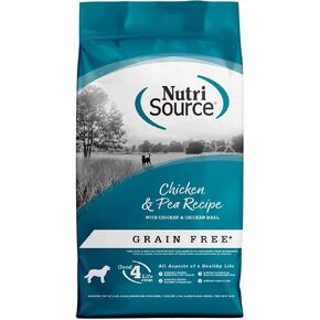 NutriSource Grain Free Chicken & Pea Recipe Dry Dog Food, 64 Ounce