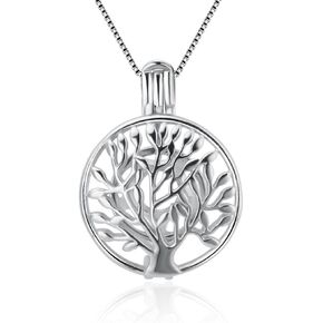 925 sterling Silver Tree of Life Cage Pendants صياغة سحر لصالح مجوهرات سوار قلادة DIY