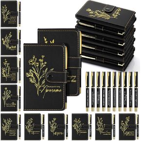 10 Sets Employee Appreciation Gifts Bulk Inspirational Leather Small Journal Notebook with Pen Motivational Notepads for Coworker Staff Team Volunteer Teachers Nurse Week Thank You Gifts