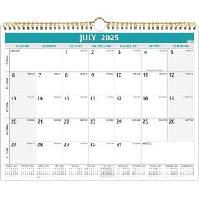 2025-2026 تقويم الجدار-يوليو 2025-DEC 2026 ، 18 شهرًا تقويم 2025-2026 ، 14.57 × 11.42 في ، 2026 التقويم ، التقويم الشهري مع كتل محكم ، ورق سميك ، عطل