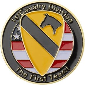1 PCS Army Us Army 1st Cavalry Division Hirvials Royal Eagle Graduation Coins Collection Collection Medal
