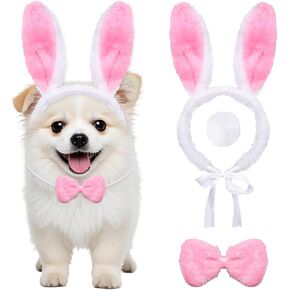 مجموعة أزياء الأزياء ذات الأزياء البارزة 3pcs easter easter تشمل أذني الأرنب.