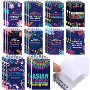 30 Pcs Asian American and Pacific Islander Heritage Month Giveaways Small Mini Memo Pad Notepads AAPI Giveaways Journals Gifts Bulk Notepads for AAPI Party Supplies