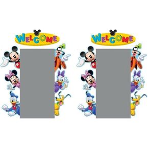 Eureka 847009 Disney Mickey Mouse Clubhouse Door and Window-Around Decoritations for Proofer for Advents ، 17 'W × 24' H ، multicolor ، kondansive ، 2pcs (pack of 2)