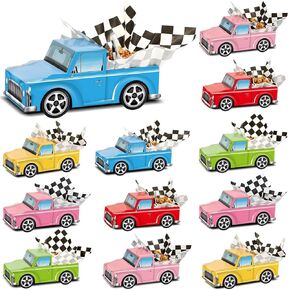 24 PCS Classic Car Party Food Joxes Race Car Party Party Supplies Structs Trucks Trucks Food Box Tresent