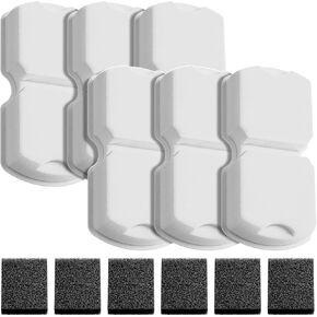 Replacement Cat Water Fountain Filter,12Pack Replacement Filters of 12 Filters + 12 Sponges for HOOISE 74oz Automatic Pet Fountain Cat Water Dispenser