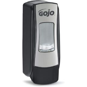 GOJO ADX-7 Push-Style Foam Hand Soap Dispenser, Chrome/Black, for 700 mL GOJO ADX-7 Foam Hand Soap Refills (Pack of 1) – 8788-06