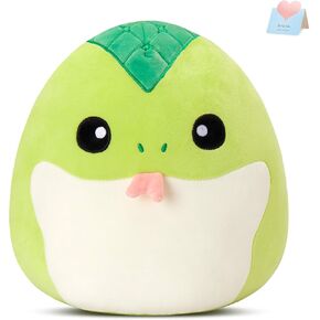 WEWILL 12'' Cute Snake Soft Plush Pillow, Adorable Snake Stuffed Toy Birthday Christmas Holiday Valentine‘s Day Gifts for Kids