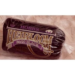 Hobbs DKHL120 Batting Heirloom Premium Black Cotton Blend ، 120 "× 120"